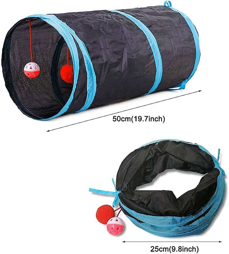 21-Piece Interactive Cat Activity Tunnel Set for Indoor Play