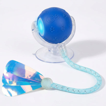 Automatic Interactive Motion Cat Ball Toy for Indoor Play, Blue