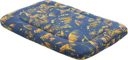 Compact Travel Dog Crate Mat and Camping Bed, Deep Jungle