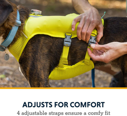 Adjustable Athletic Dog Harness Vest for Jogging, Light Green