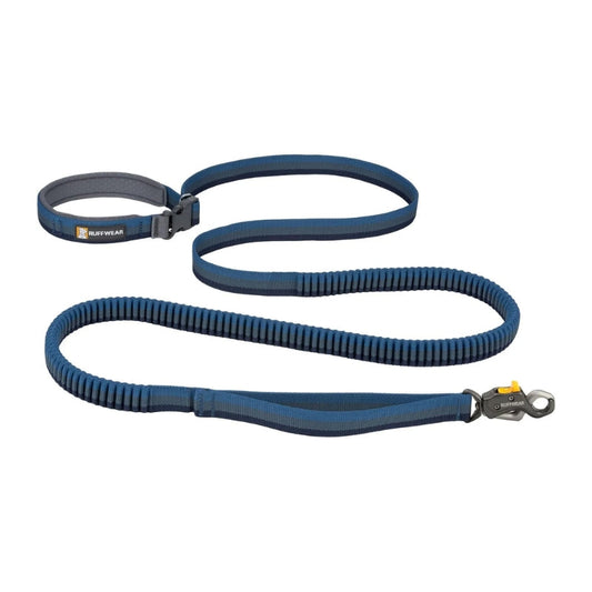 Hands-Free Bungee Jogging Dog Leash with Lockable Clip, Blue
